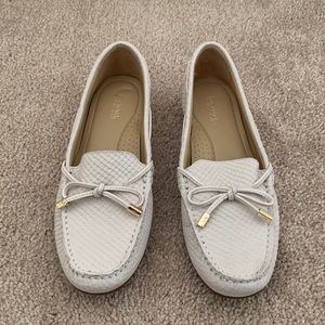 Michael Kors Nude Leather Moccasins